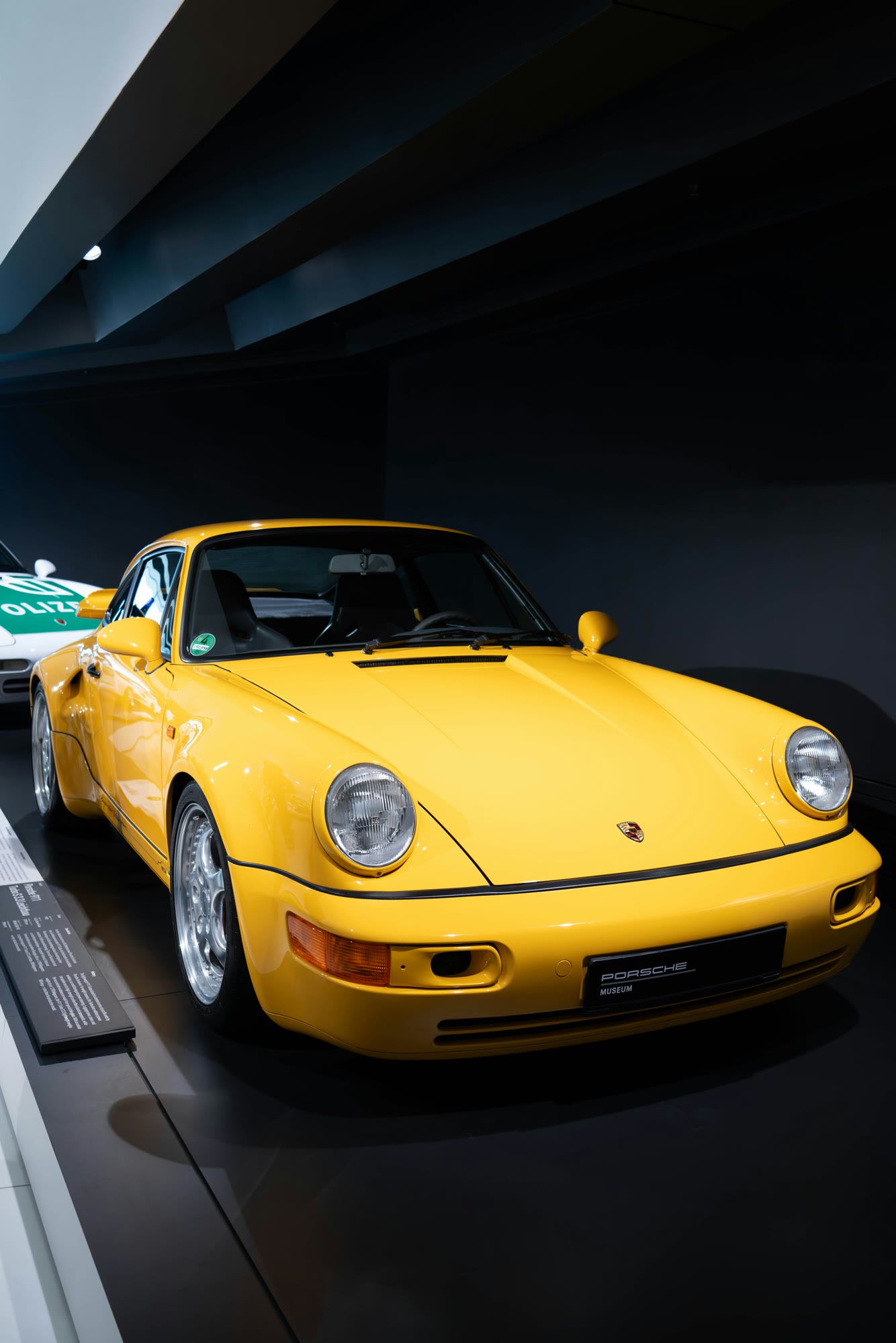 Yellow Porsche 911 in the Porsche-Museum